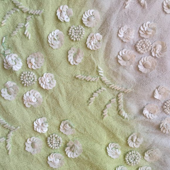 Glassons Ombre Green Beaded Tank - Sz. M - Picture 3 of 5